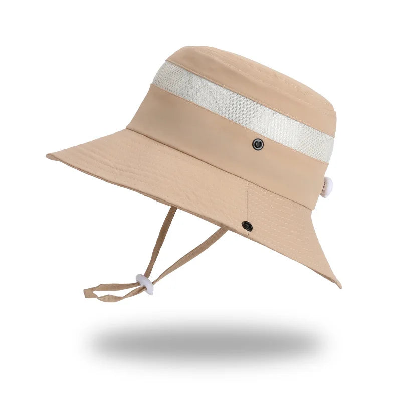 Kids Sun Hat for Boys Girls Wide Brim Bucket Hat UPF 50+ Sun Protection Hat Breathable Summer Beach Hat