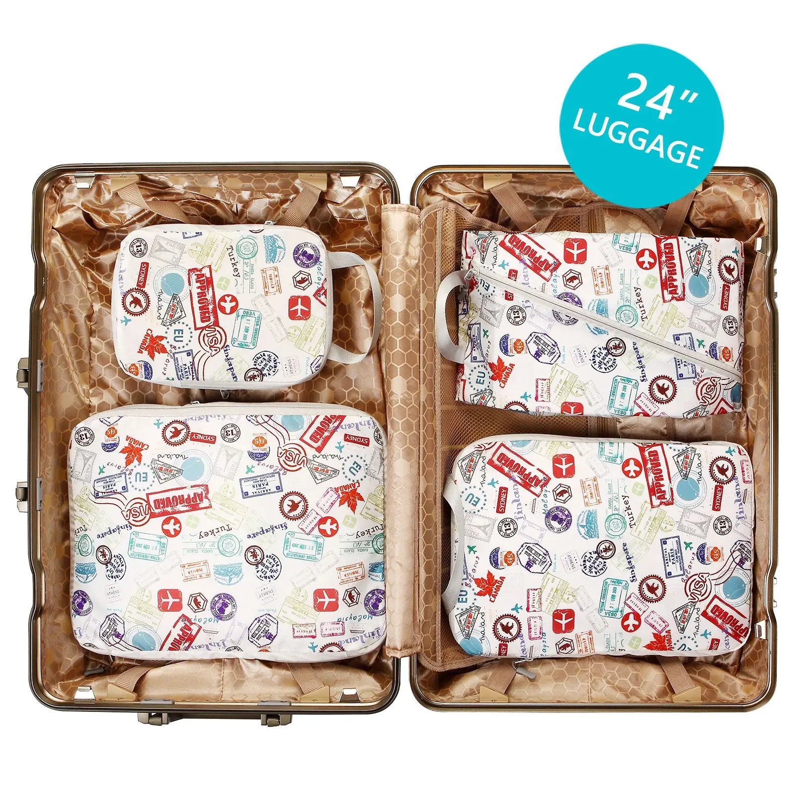 Travel Compression Packing Cubes Luggage Organizer Accessories Extensible Storage Bags Travel Cubes Foldable Suitcases Shoe Bag