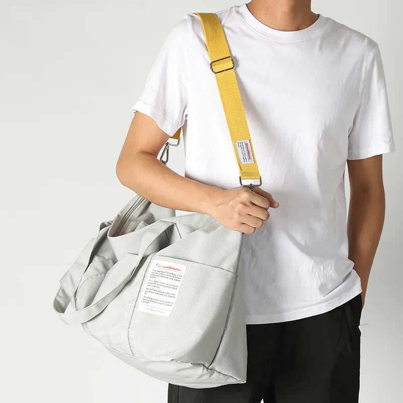 Duffel Bag For Short Trip Handheld Large Capacity Sports Bag Folding Canvas Tote Bag Waterproof Yoga Gym Sport Bags