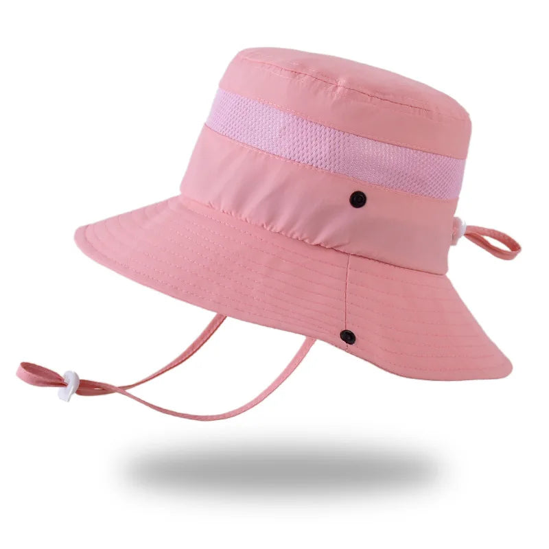 Kids Sun Hat for Boys Girls Wide Brim Bucket Hat UPF 50+ Sun Protection Hat Breathable Summer Beach Hat