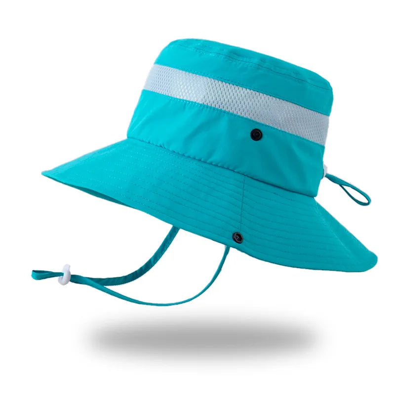 Kids Sun Hat for Boys Girls Wide Brim Bucket Hat UPF 50+ Sun Protection Hat Breathable Summer Beach Hat