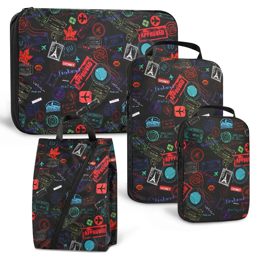 Travel Compression Packing Cubes Luggage Organizer Accessories Extensible Storage Bags Travel Cubes Foldable Suitcases Shoe Bag