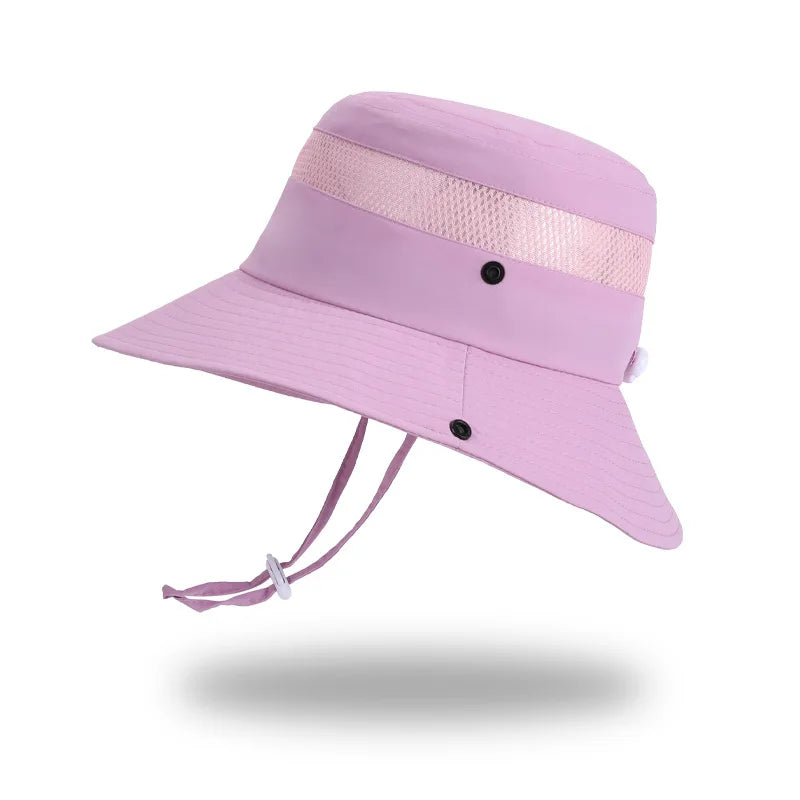 Kids Sun Hat for Boys Girls Wide Brim Bucket Hat UPF 50+ Sun Protection Hat Breathable Summer Beach Hat