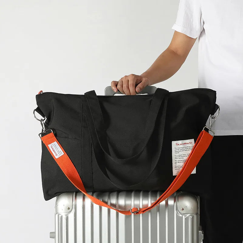Duffel Bag For Short Trip Handheld Large Capacity Sports Bag Folding Canvas Tote Bag Waterproof Yoga Gym Sport Bags