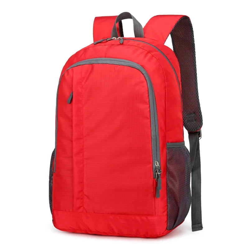 Lightweight storage backpack, outdoor sports backpack, foldable backpack, men's and women's leisure travel backpack