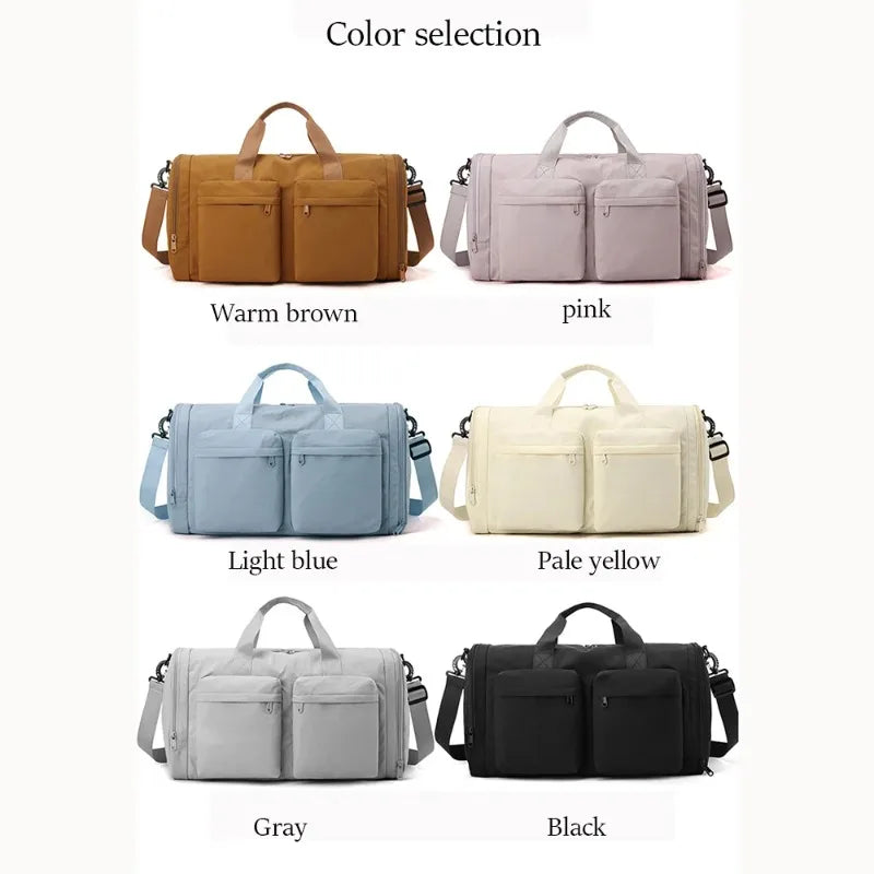 Foldable Travel Duffel Bag Portable Large Capacity Lightweight Storage For Women Men Clothes Boarding Carry On Luggage Tool