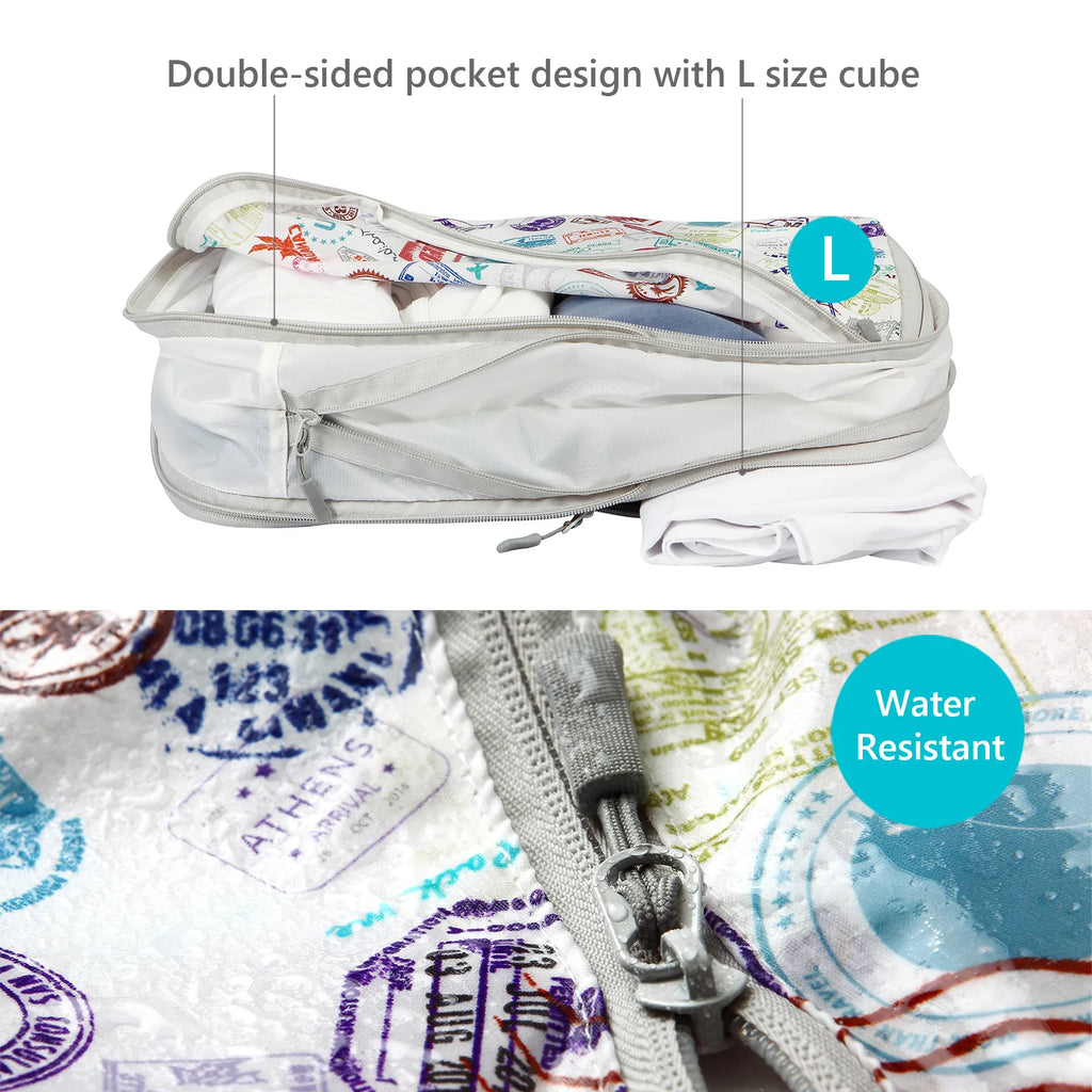Travel Compression Packing Cubes Luggage Organizer Accessories Extensible Storage Bags Travel Cubes Foldable Suitcases Shoe Bag