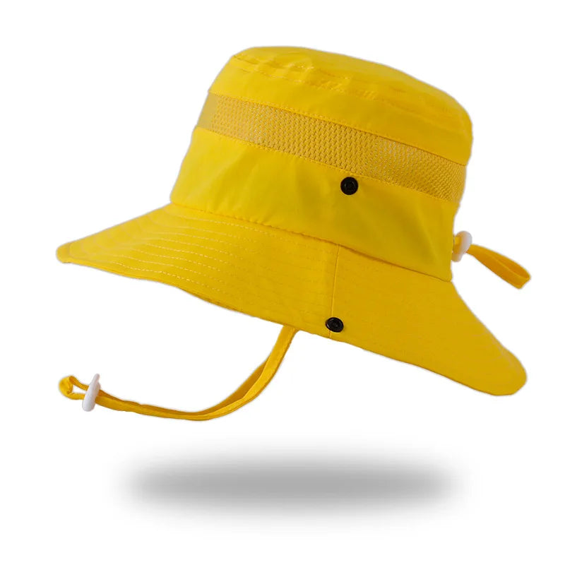 Kids Sun Hat for Boys Girls Wide Brim Bucket Hat UPF 50+ Sun Protection Hat Breathable Summer Beach Hat