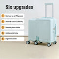 18"Hand Carry Luggage Portable Boarding Bagage 6 Wheels ZIPPER lock luggage Can Sit Down Kids Luggage