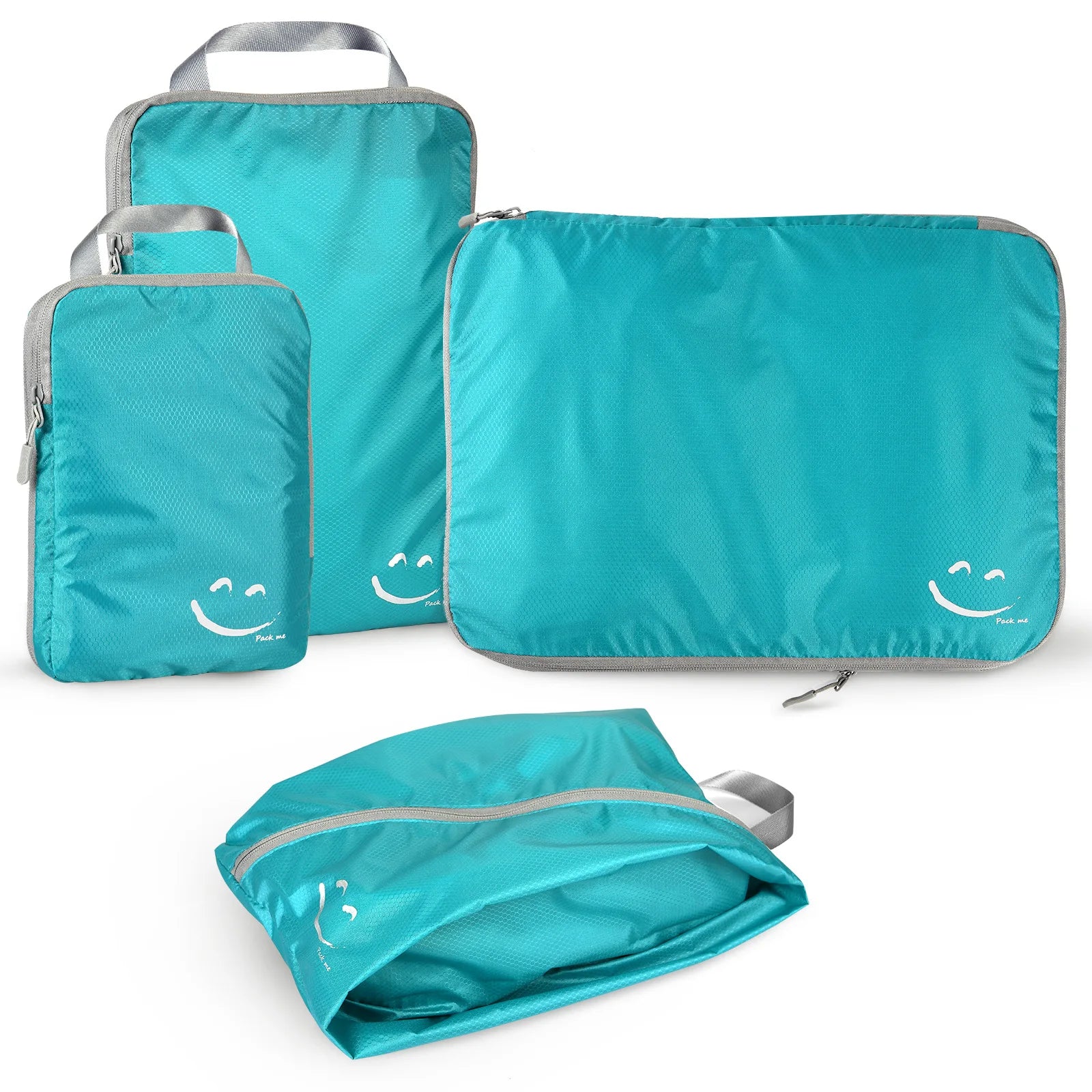 Travel Compression Packing Cubes Luggage Organizer Accessories Extensible Storage Bags Travel Cubes Foldable Suitcases Shoe Bag