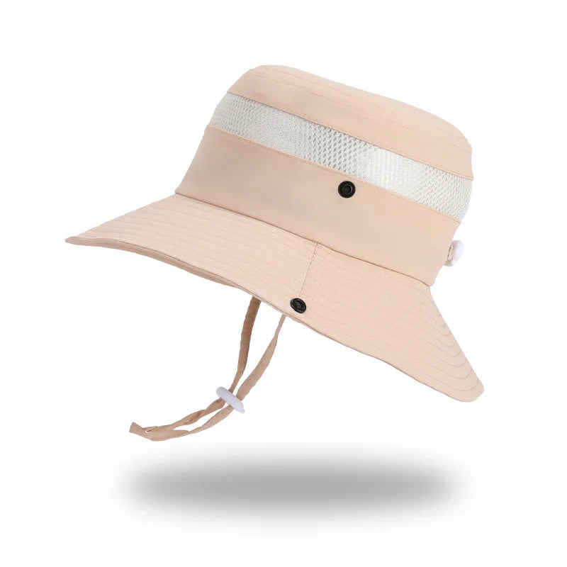 Kids Sun Hat for Boys Girls Wide Brim Bucket Hat UPF 50+ Sun Protection Hat Breathable Summer Beach Hat