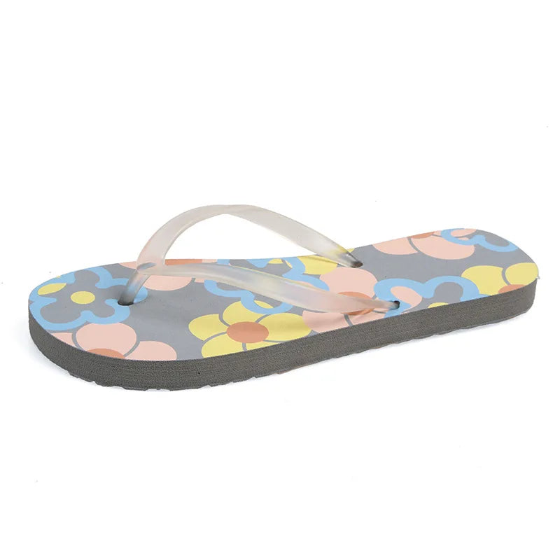 Flip Flops Trendy Summer Outerwear Fashionable Clip On Beach Slippers Anti Slip Couple'S Splint Slippers Leisure Convenience