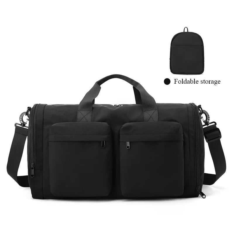 Foldable Travel Duffel Bag Portable Large Capacity Lightweight Storage For Women Men Clothes Boarding Carry On Luggage Tool